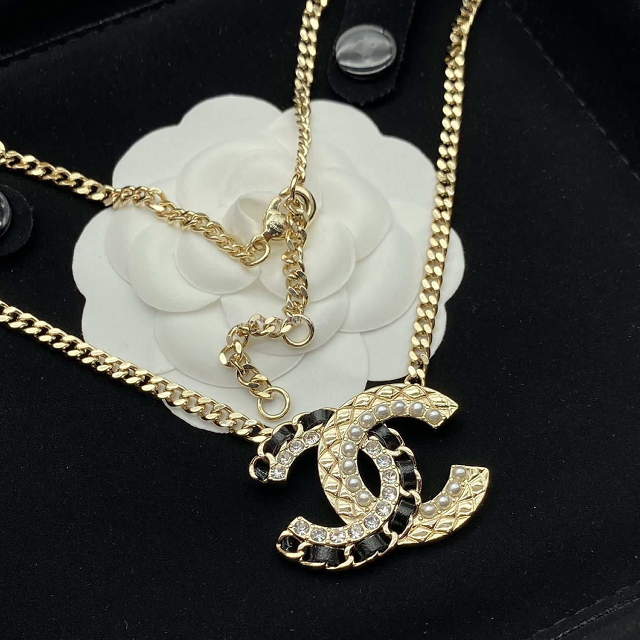 Chanel Pre Owned Cc Diamond Pendant Necklace (12) - www.newkick.vip